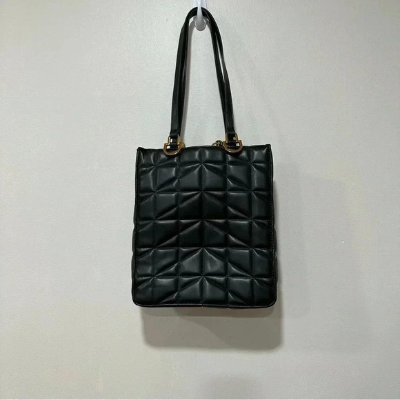 Zara black quilted tote bag - Picture 4 of 6